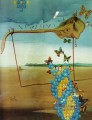 Schmetterlingslandschaft Der große Masturbator in einer surrealistischen Landschaft mit D N A Salvador Dali